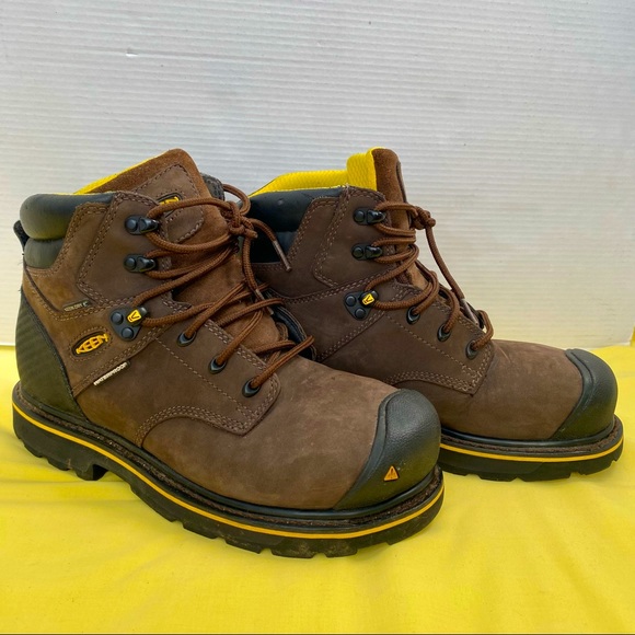 KEEN Utility Tacoma Men's 6" steel Safety Toe Waterproof Work Boot Size 8 - Picture 2 of 8